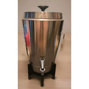 Vintage West Bend 12-30 Cup Stainless Steel Coffee Maker Tested Works Model 7210